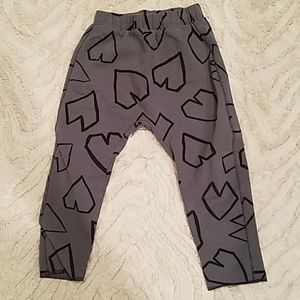 EUC Zara heart leggings size 3/4